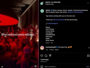 Daybreaker HEATWAVE sober sauna rave
