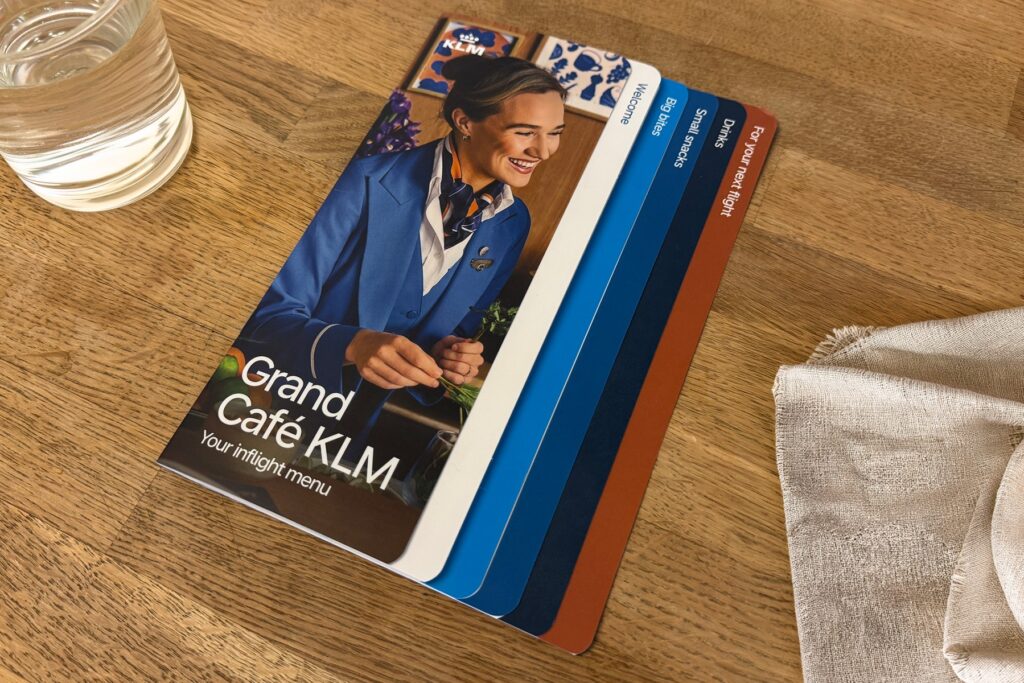 KLM Grand Cafe onboard service concept