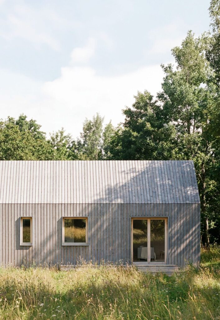 Plana House, a 42 sq m timber home with free downloadable drawings